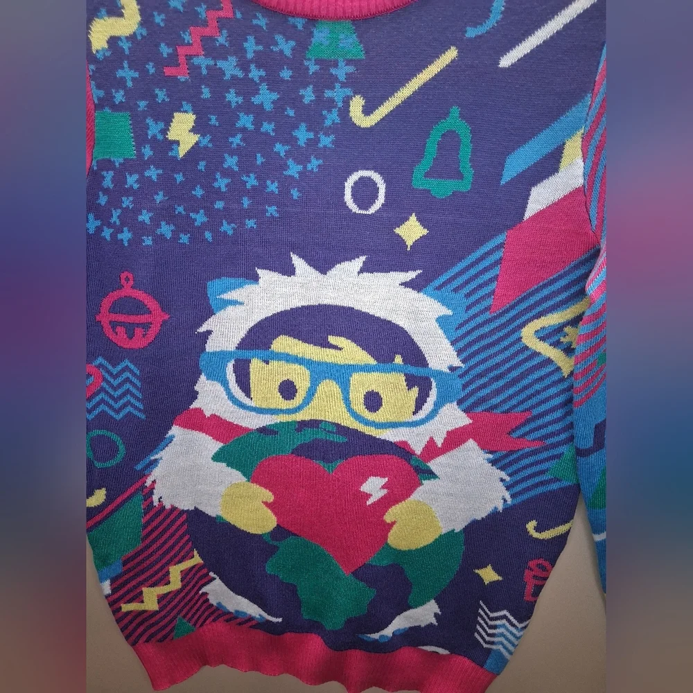 Salesforce 80s Retro Style Ugly Christmas Sweater Men's Small